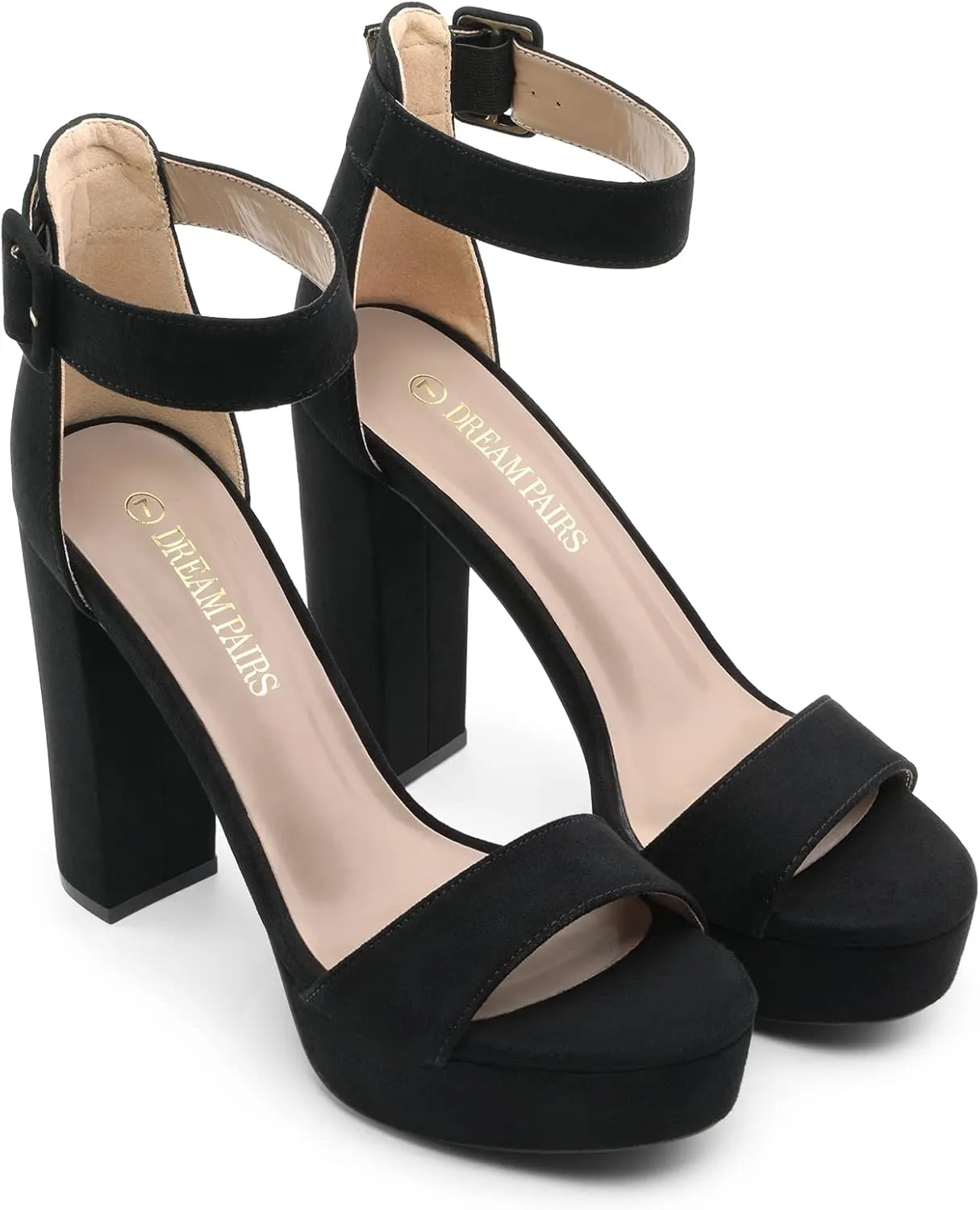 DREAM PAIRS Women's Hi-lo Heeled Sandal