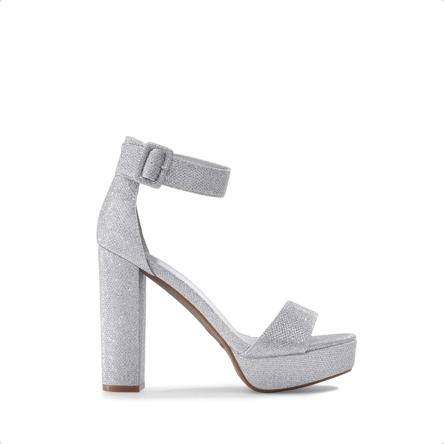 DREAM PAIRS Women's Hi-lo Heeled Sandal