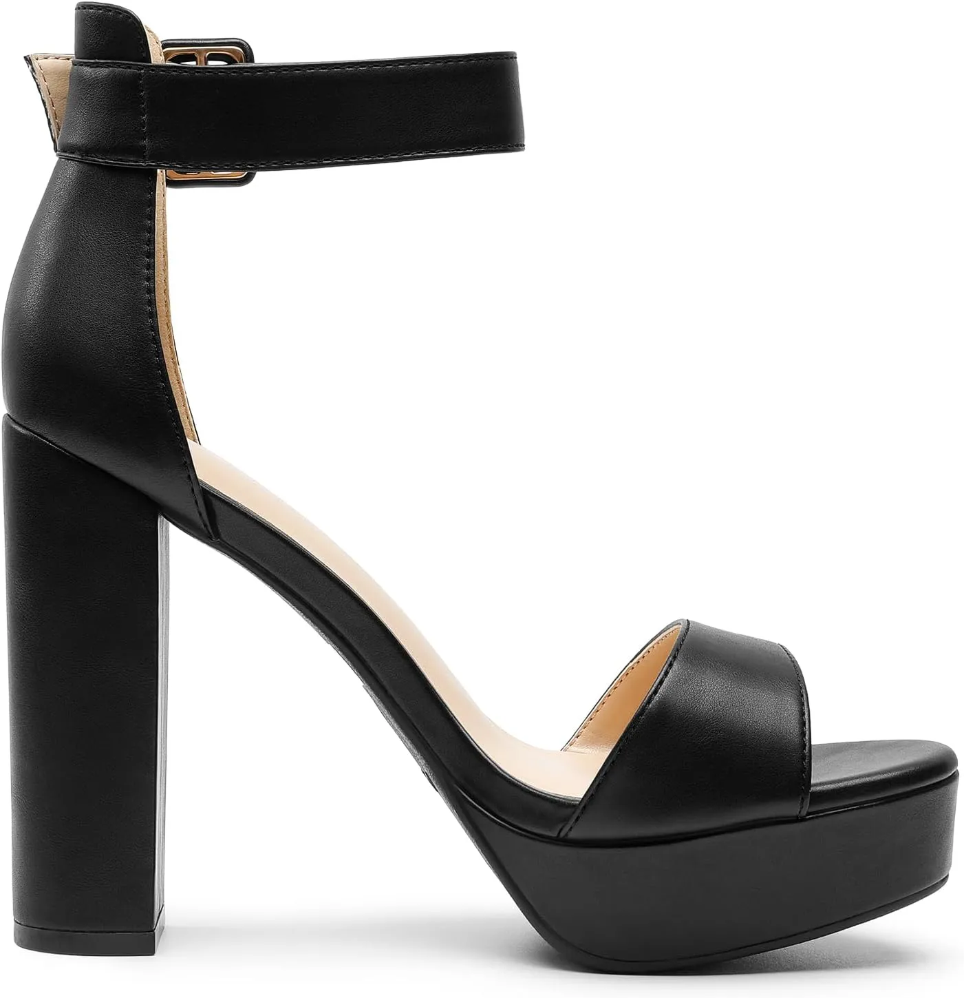 DREAM PAIRS Women's Hi-lo Heeled Sandal