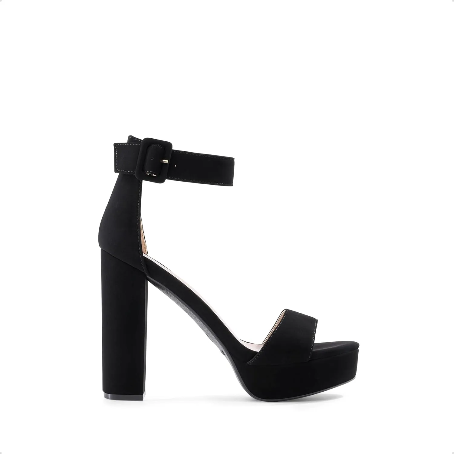 DREAM PAIRS Women's Hi-lo Heeled Sandal