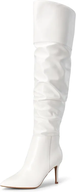 DREAM PAIRS Women's High Heels Over The Knee Boots Thigh High Pointed Toe Stiletto Long Fall Sexy Boots