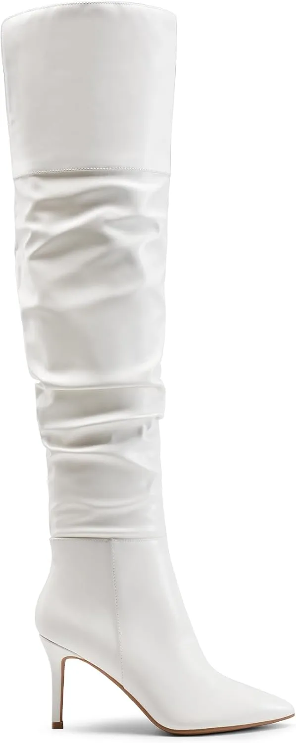 DREAM PAIRS Women's High Heels Over The Knee Boots Thigh High Pointed Toe Stiletto Long Fall Sexy Boots