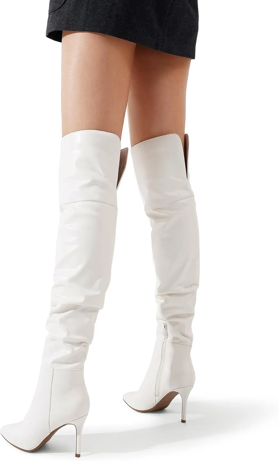 DREAM PAIRS Women's High Heels Over The Knee Boots Thigh High Pointed Toe Stiletto Long Fall Sexy Boots
