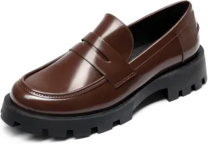 DREAM PAIRS Women's Loafers, Lug Sole Slip On Platform Chunky Penny Loafers for Women Dressy and Work, Business Casual Shoes for Women