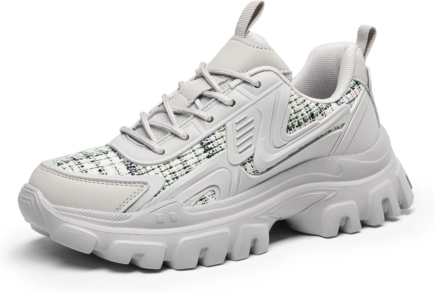 DREAM PAIRS Women's Platform Chunky Fashion Sneakers Y2K Maeve Lace-Up Comfortable Sneakers Casual Walking Shoes