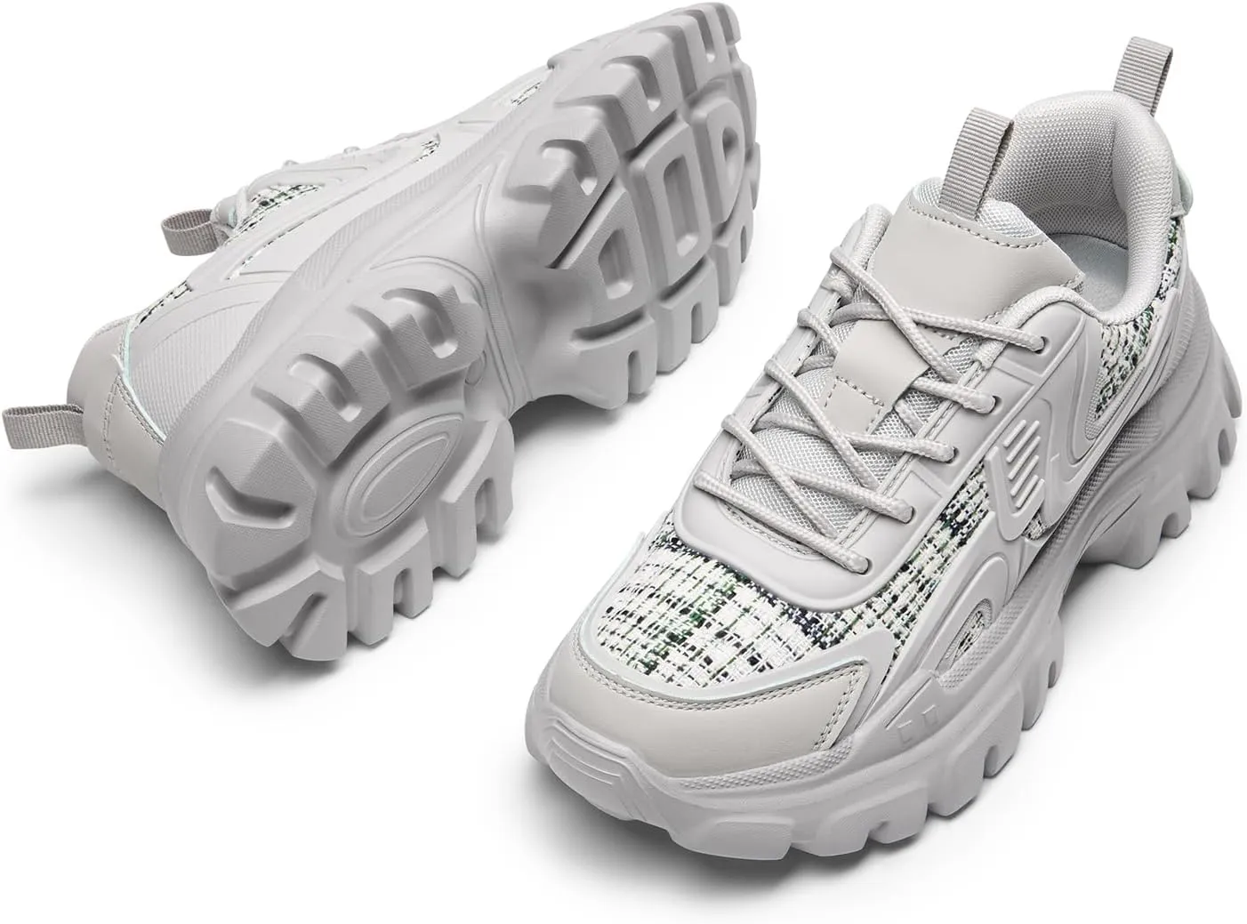 DREAM PAIRS Women's Platform Chunky Fashion Sneakers Y2K Maeve Lace-Up Comfortable Sneakers Casual Walking Shoes