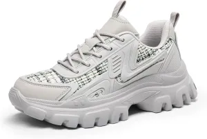 DREAM PAIRS Women's Platform Chunky Fashion Sneakers Y2K Maeve Lace-Up Comfortable Sneakers Casual Walking Shoes