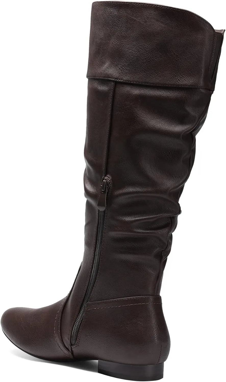 DREAM PAIRS Women's Wide Calf Knee High Pull On Fall Weather Winter Boots