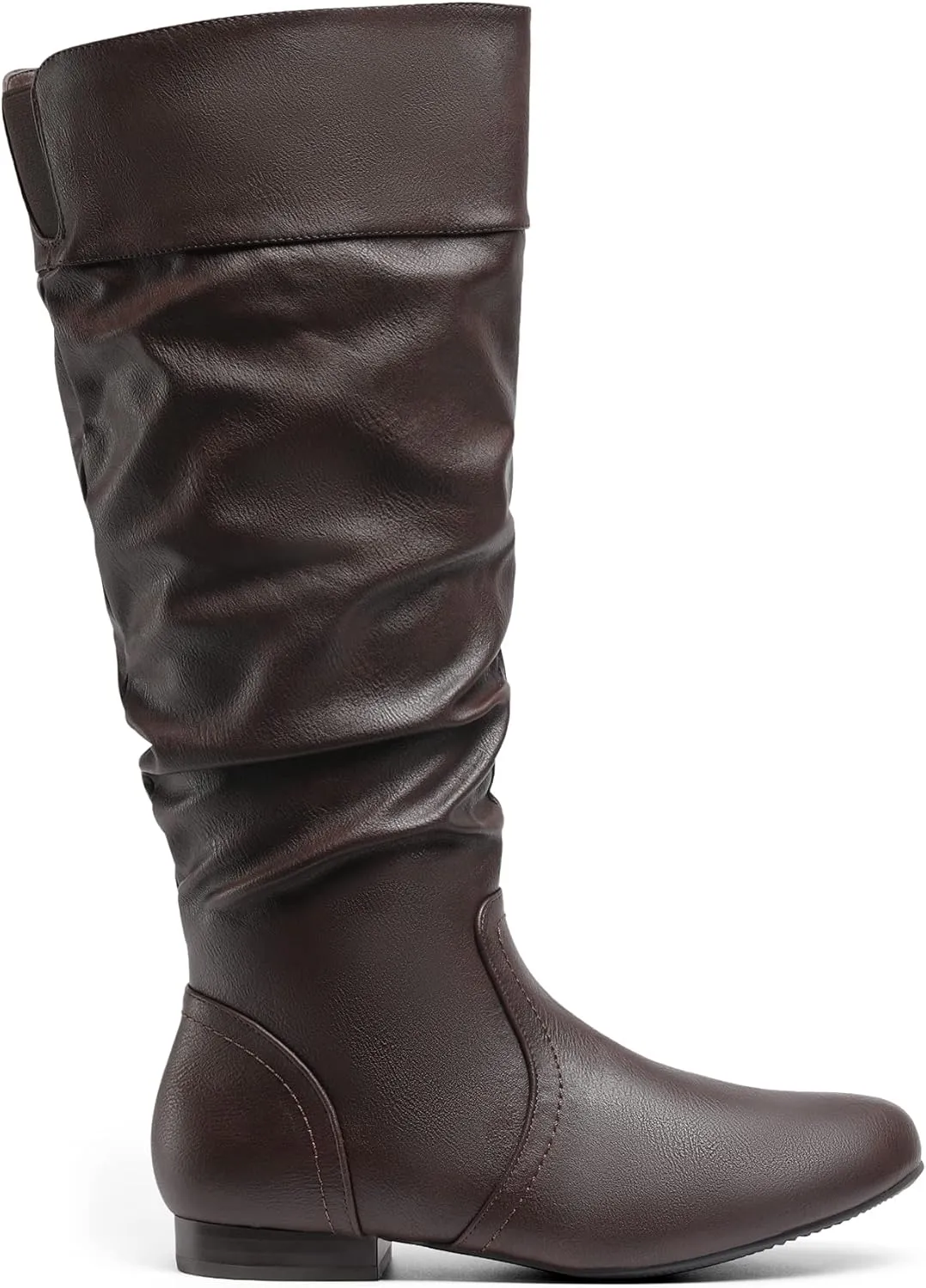 DREAM PAIRS Women's Wide Calf Knee High Pull On Fall Weather Winter Boots