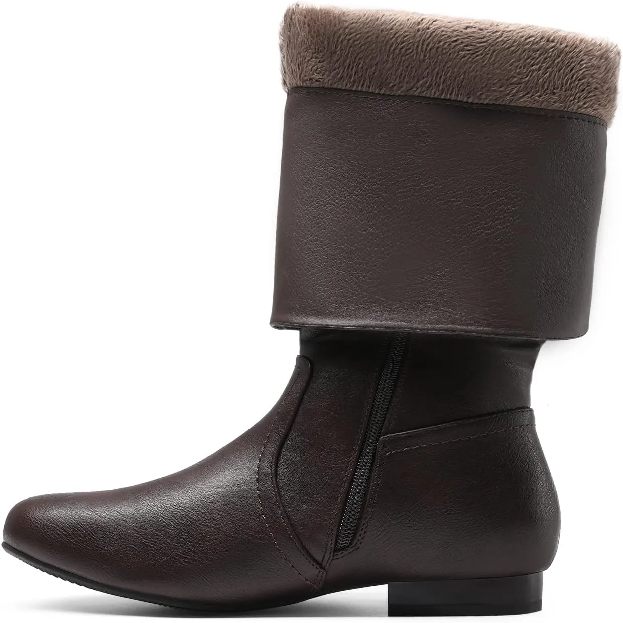DREAM PAIRS Women's Wide Calf Knee High Pull On Fall Weather Winter Boots