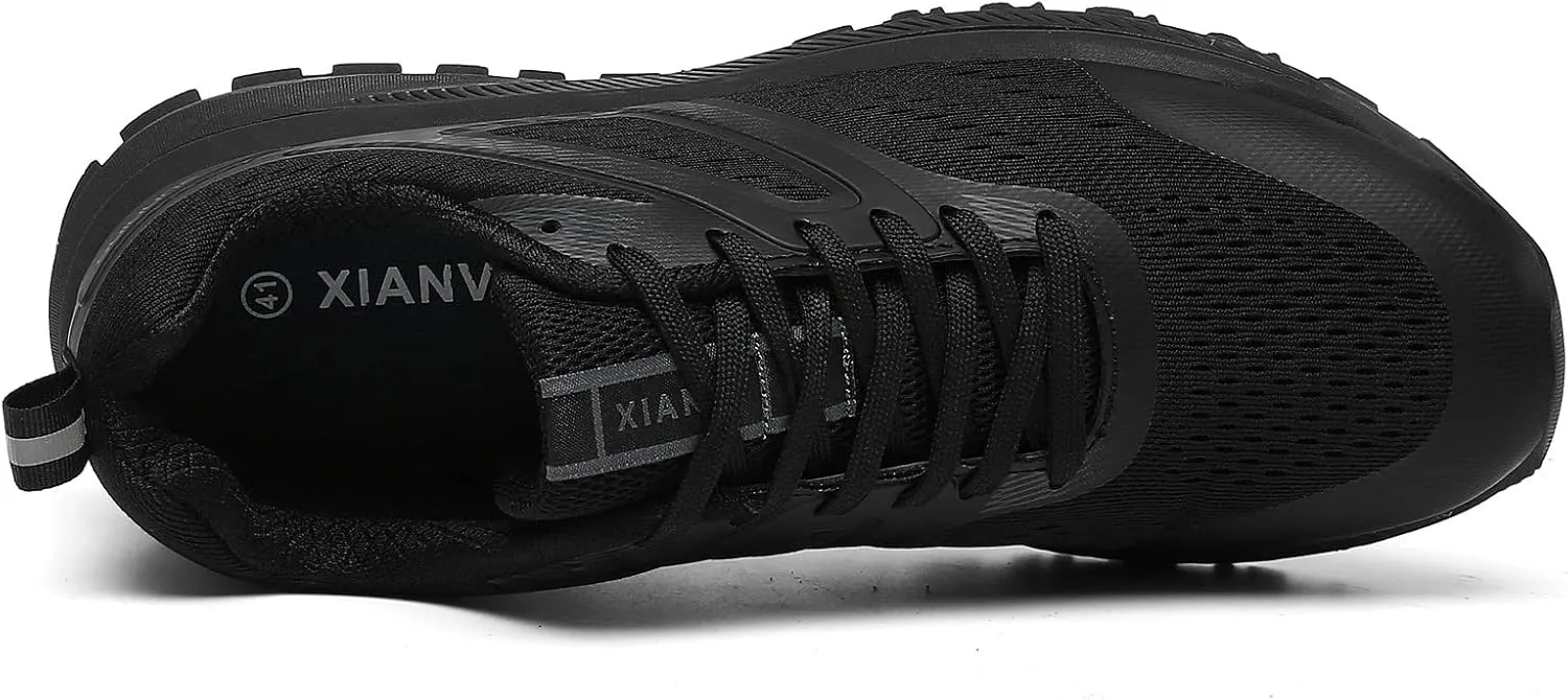 DUORO Mens Walking Shoes Lightweight Breathable Athletic Running Shoes Comfortable Sneakers Trail Running Shoes for Men