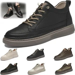 Elevator Shoes for Men Height Increase, Men's Invisible Height Increasing Elevator Shoes Taller Height Sneakers Casual Shoes with Height Increase Insoles Breathable Lace Up Oxford Shoes