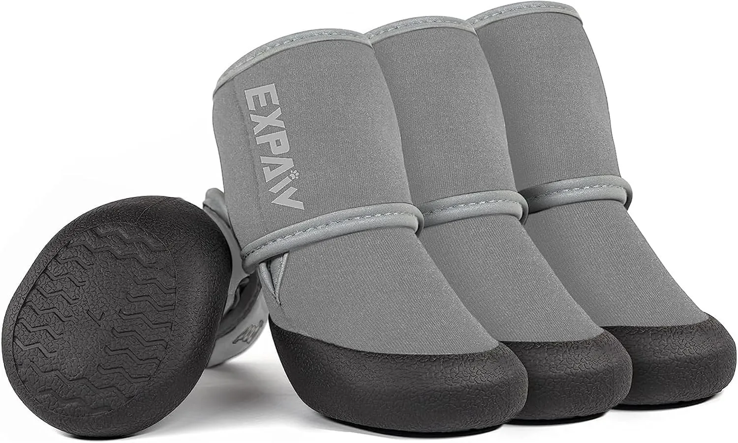 EXPAWLORER Waterproof Dog Shoes for Small Medium Large Dogs, Dog Shoes for Hot Pavement, Hiking Walking, Reflective Dog Booties for Outdoor Snow Rain Days, Anti-Slip Dog Boots & Paw Protectors