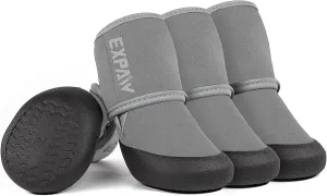 EXPAWLORER Waterproof Dog Shoes for Small Medium Large Dogs, Dog Shoes for Hot Pavement, Hiking Walking, Reflective Dog Booties for Outdoor Snow Rain Days, Anti-Slip Dog Boots & Paw Protectors