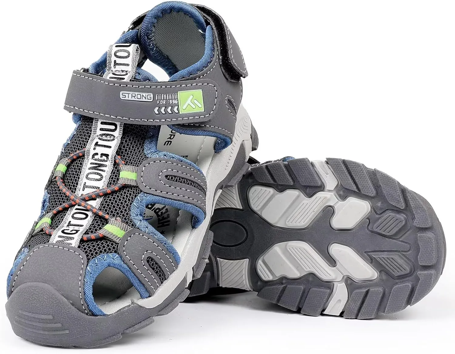 FANTURE Kids Athletic Sandals Closed Toe Lightweight Boys Girls Outdoor Summer Sports Shoes