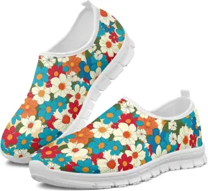 Fashion Design Women Walking Shoes Mesh Sneakers for Ladies Slip-on Shoes Nurse Loafers