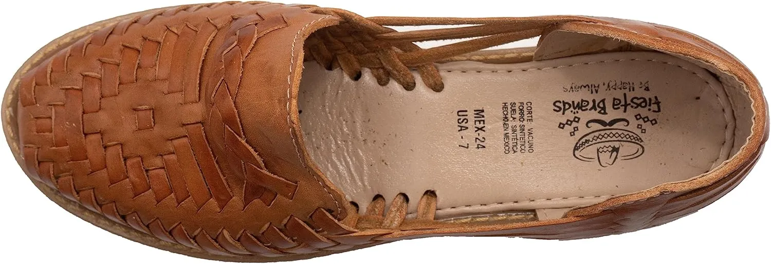 Fiesta Brands Womens Huarache Sandals Leather Mexican Shoes Artisan Made