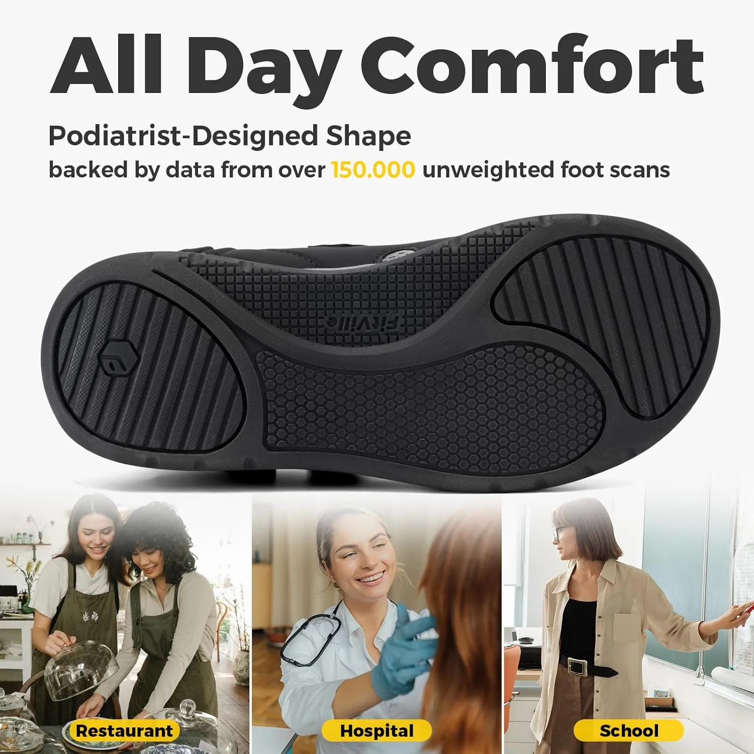 FitVille Diabetic Shoes for Women Extra Wide Width Diabetic Womens Sandals, Walking Shoes with Adjustable Closures Arch Support, Orthopedic Sandals for Flat Feet Heel Pain Relief,Plantar Fasciitis