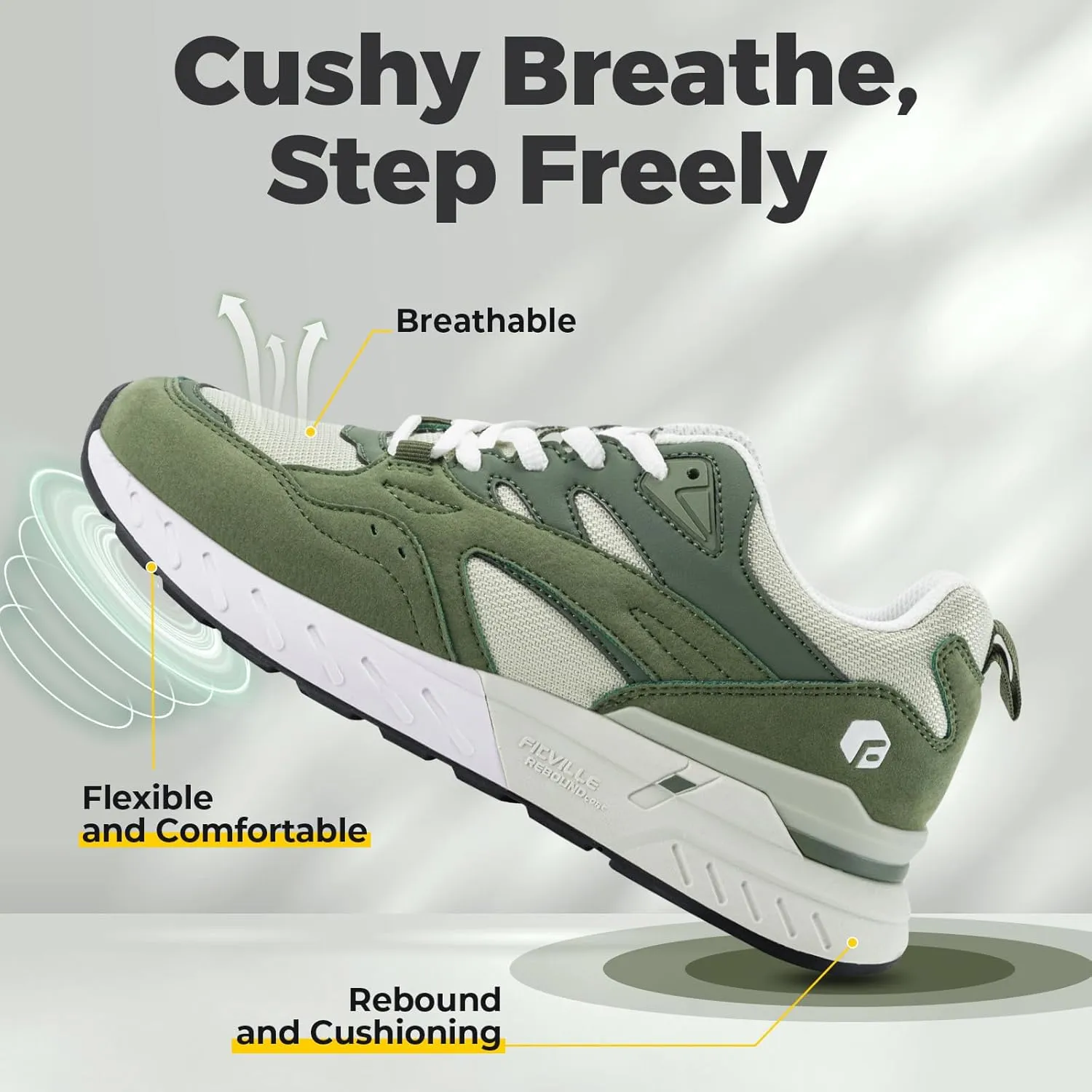 FitVille Extra Wide Walking Shoes Women Wide Width Workout Sneakers with Arch Support for Flat Feet Heel Pain Relief - Rebound Core V9