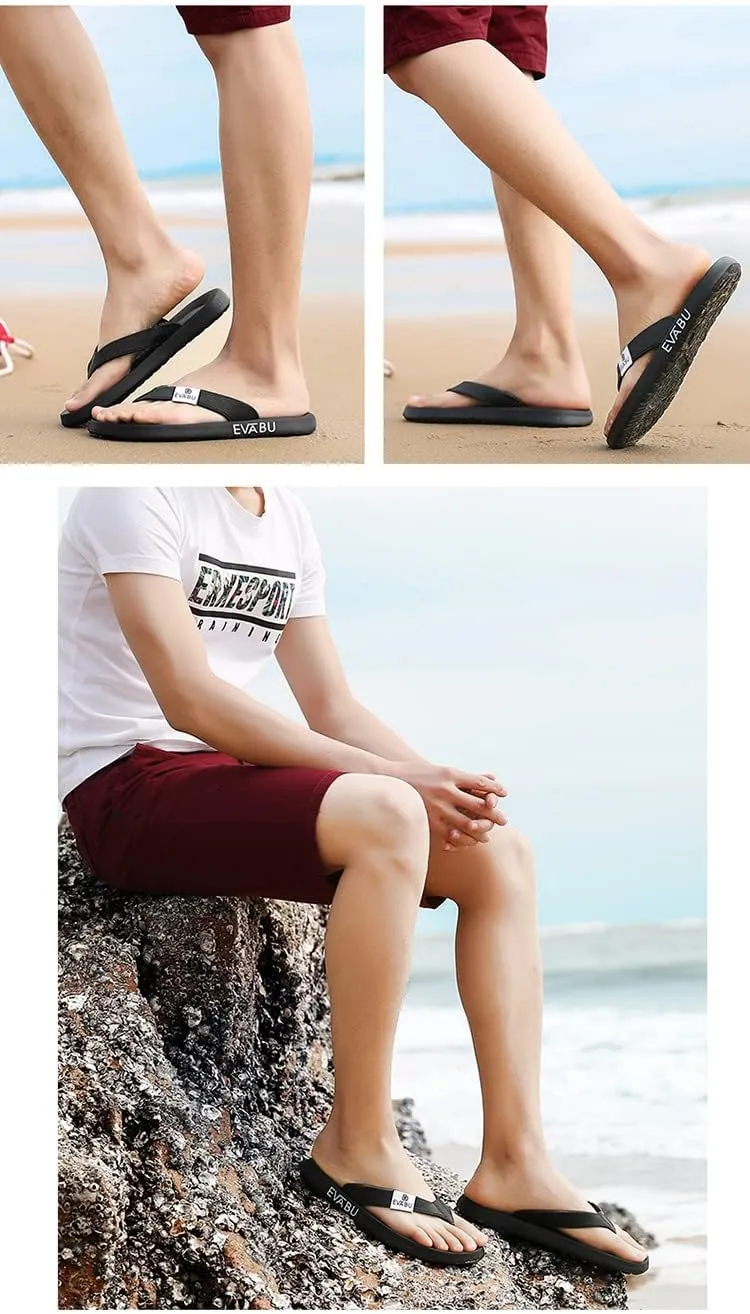 Flip Flops For Man Comfortable Waterproof Beach Sandals - Non-Slip Slippers