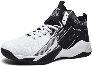 Floette Mens Fashion High Top Basketball Shoes Breathable Casual Walk Athletic Basketball Sneakers