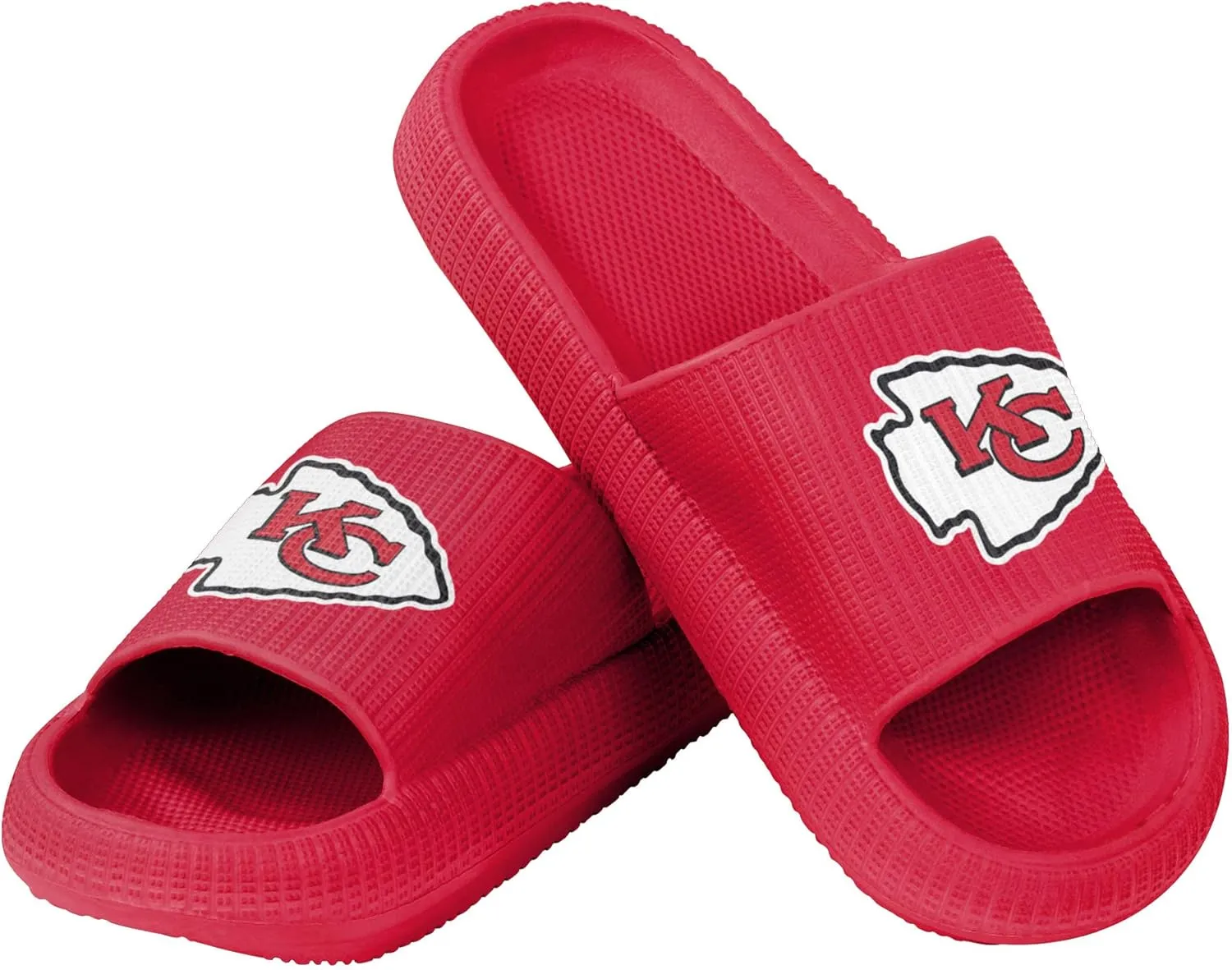 FOCO NFL Womens NFL Team Logo Ladies Pillow Slides Sandals
