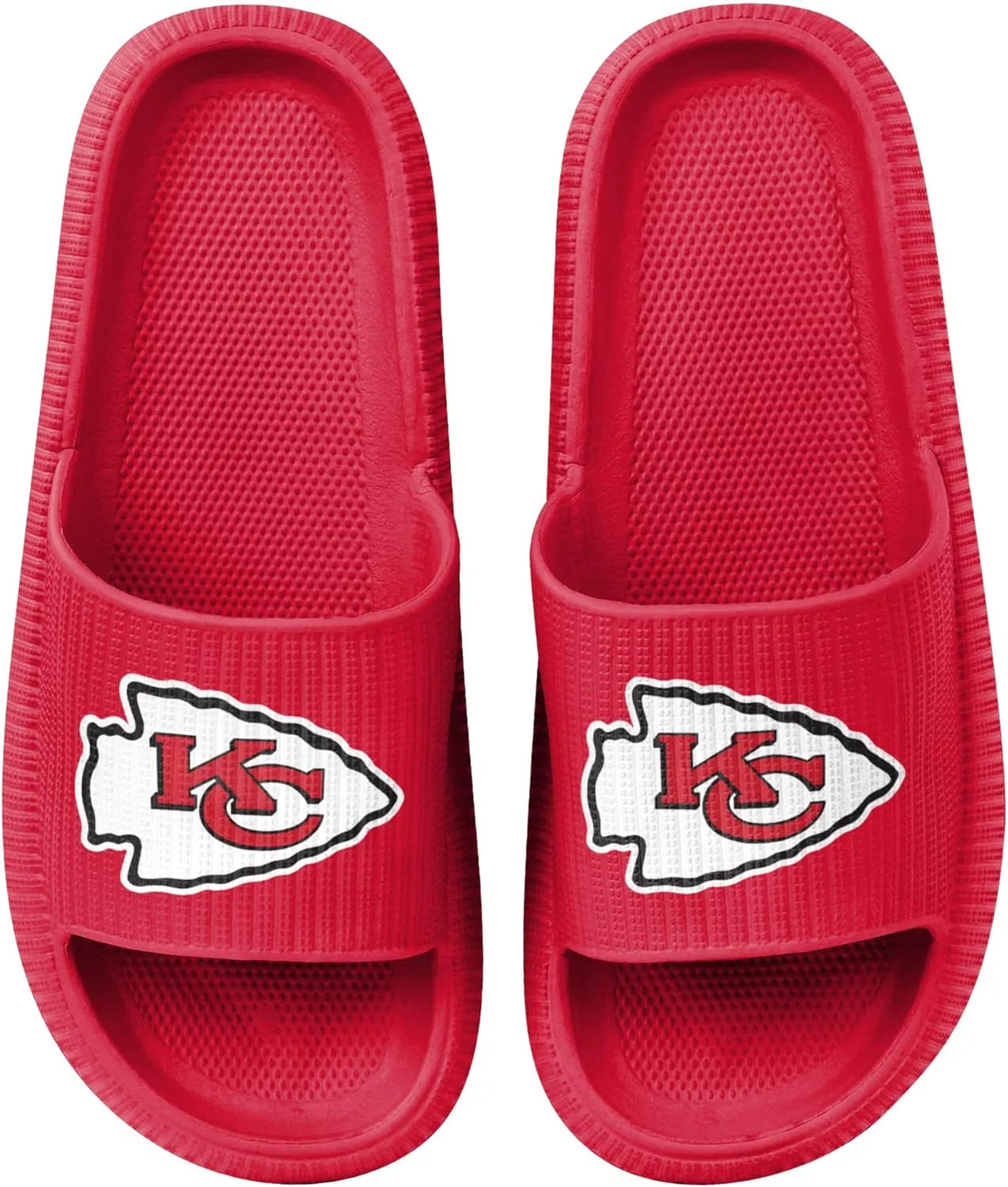 FOCO NFL Womens NFL Team Logo Ladies Pillow Slides Sandals
