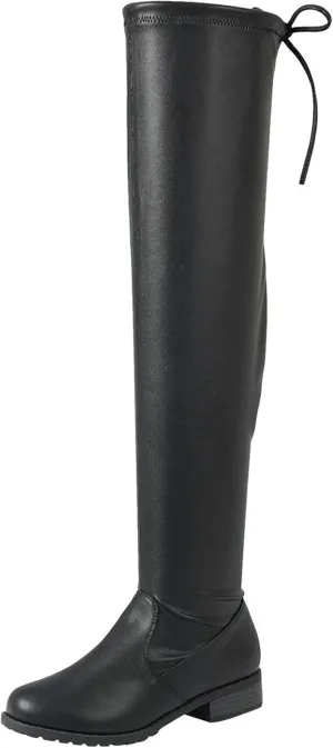 Forever Link Jalen-H4 Women's Over The Knee Thigh High Flat Boot
