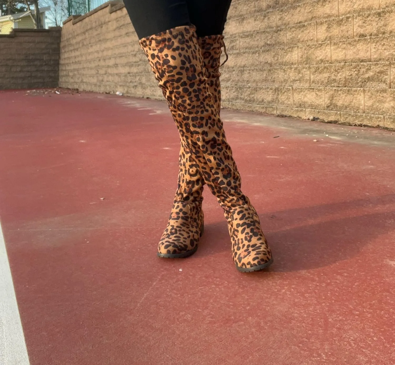 Forever Link Jalen-H4 Women's Over The Knee Thigh High Flat Boot
