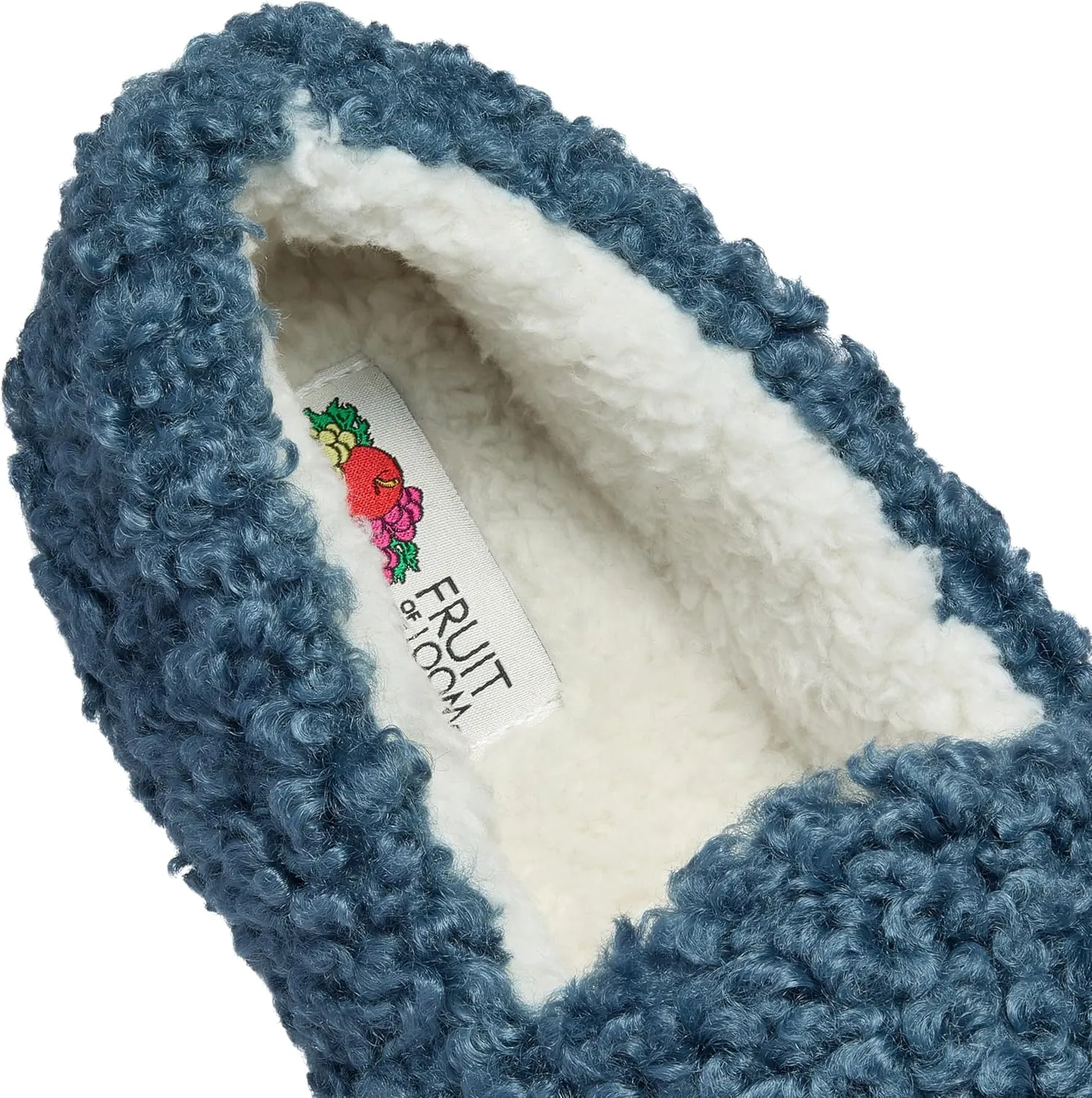 Fruit of the Loom Women's Berber Loafer - Comfy, Memory Foam, Indoor/Outdoor