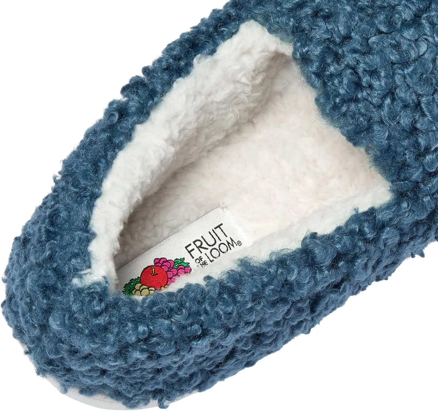 Fruit of the Loom Women's Berber Loafer - Comfy, Memory Foam, Indoor/Outdoor