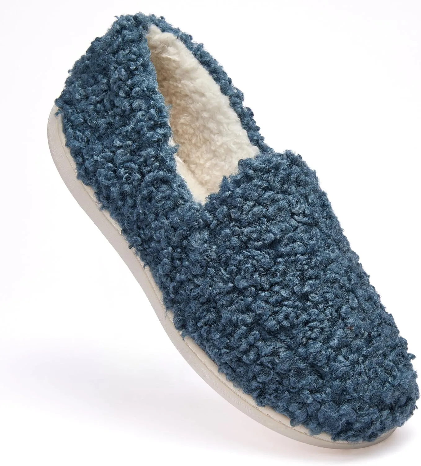 Fruit of the Loom Women's Berber Loafer - Comfy, Memory Foam, Indoor/Outdoor