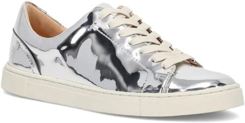 Frye Ivy Low Lace Sneakers for Women Crafted from Soft, Vintage Italian Leather with Removable Molded Footbed, Leather Lining, and Contrast White Rubber Outsoles