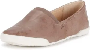 Frye Melanie Slip On Shoes for Women Crafted from Premium Leather with White Rubber Toe Bumpers and Soles, Leather Lining, and Removable Footbeds – 1 ¼” Outsole