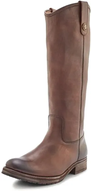 Frye Melissa Button 2 Equestrian-Inspired Tall Boots for Women Made from Hard-Wearing Vintage Leather with Antique Metal Hardware and Leather Outsole – 15 ½” Shaft Height