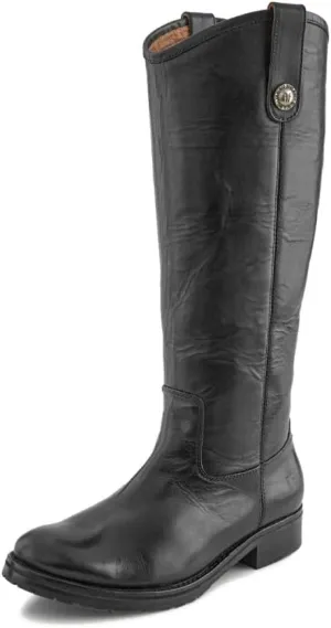 Frye Melissa Button 2 Equestrian-Inspired Tall Boots for Women Made from Hard-Wearing Vintage Leather with Antique Metal Hardware and Leather Outsole – 15 ½” Shaft Height