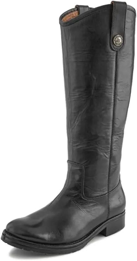 Frye Melissa Button 2 Equestrian-Inspired Tall Boots for Women Made from Hard-Wearing Vintage Leather with Antique Metal Hardware and Leather Outsole – 15 ½” Shaft Height