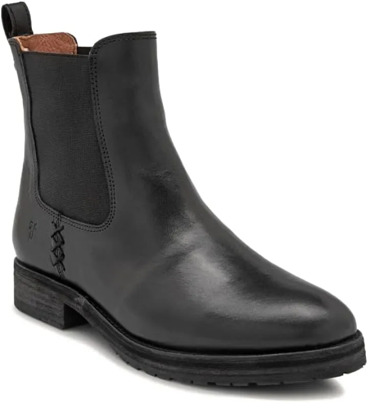 Frye Melissa Chelsea Boots for Women - Rugged and Comfortable Leather Lined Slip On Classics with Leather Outsole and Antique Metal Hardware