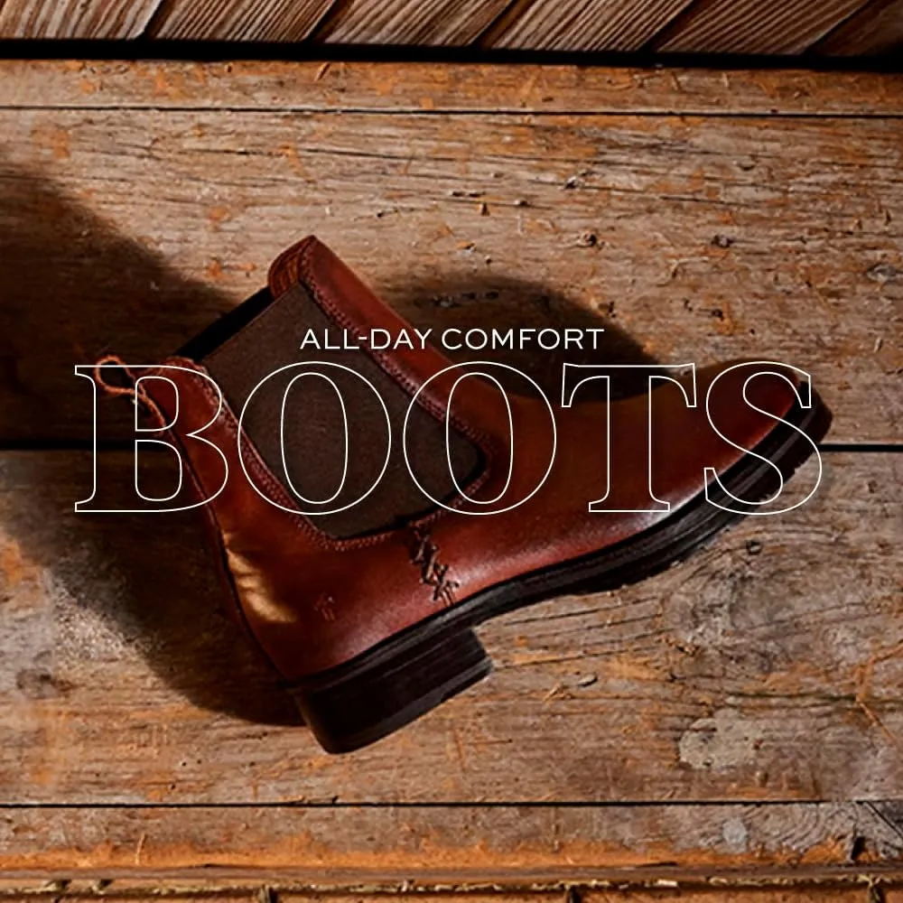 Frye Melissa Chelsea Boots for Women - Rugged and Comfortable Leather Lined Slip On Classics with Leather Outsole and Antique Metal Hardware