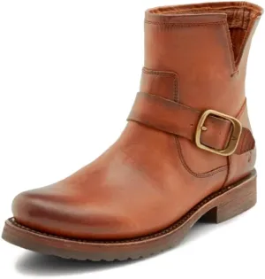 Frye Veronica Booties for Women Made from Full Grain Brush-Off Leather with Antique Metal Hardware and Waterproof, Hand-Stitched Goodyear Welt Construction