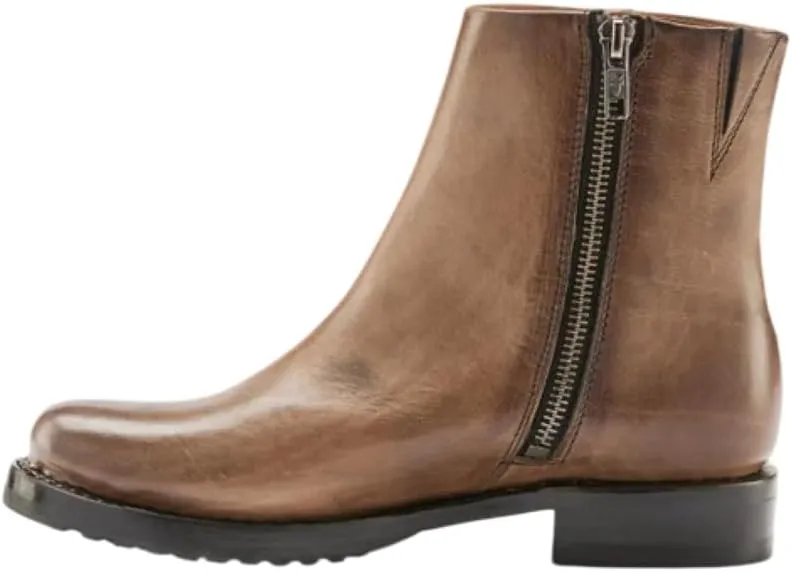 Frye Veronica Inside Zip 6” Booties for Women Made from Premium Leather with Leather Lining and Welt-Constructed Leather & Rubber Traction Outsole