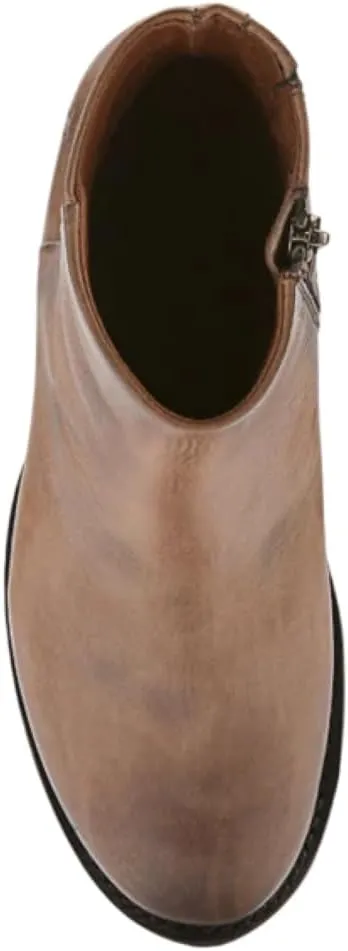 Frye Veronica Inside Zip 6” Booties for Women Made from Premium Leather with Leather Lining and Welt-Constructed Leather & Rubber Traction Outsole