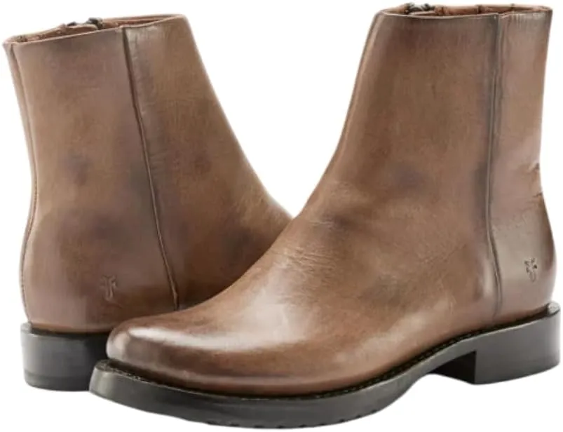 Frye Veronica Inside Zip 6” Booties for Women Made from Premium Leather with Leather Lining and Welt-Constructed Leather & Rubber Traction Outsole