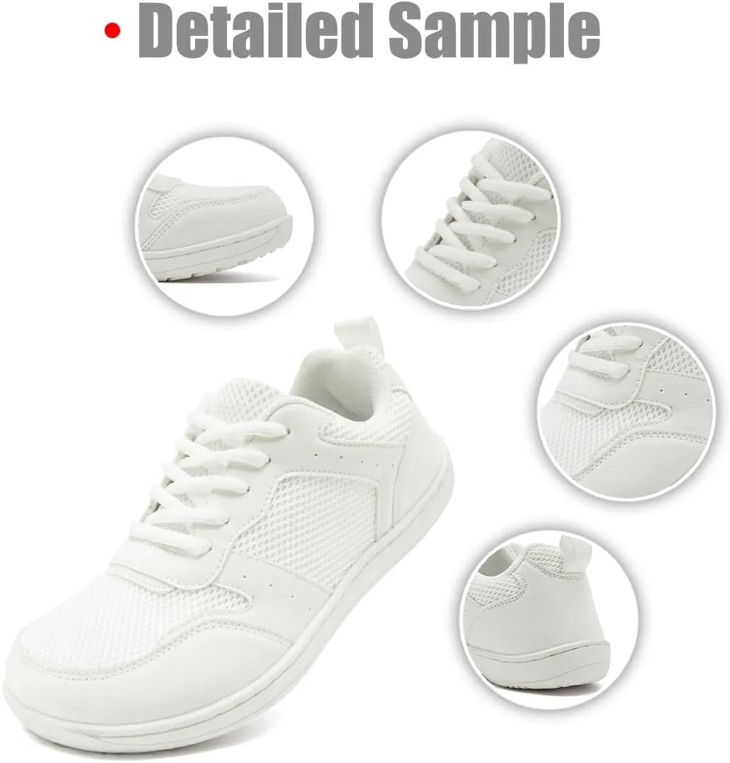 FUJEAK Barefoot Shoes Women Sneakers Walking Wide Toe Box Shoes Women Minimalist Zero Drop Shoe Breathable Fashion Sneakers Width Casual