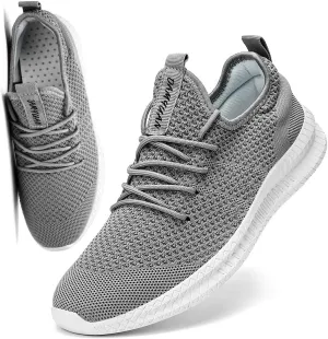 FUJEAK Men Running Shoes Men Casual Breathable Walking Shoes Sport Athletic Sneakers Gym Tennis Slip On Comfortable Lightweight Shoes