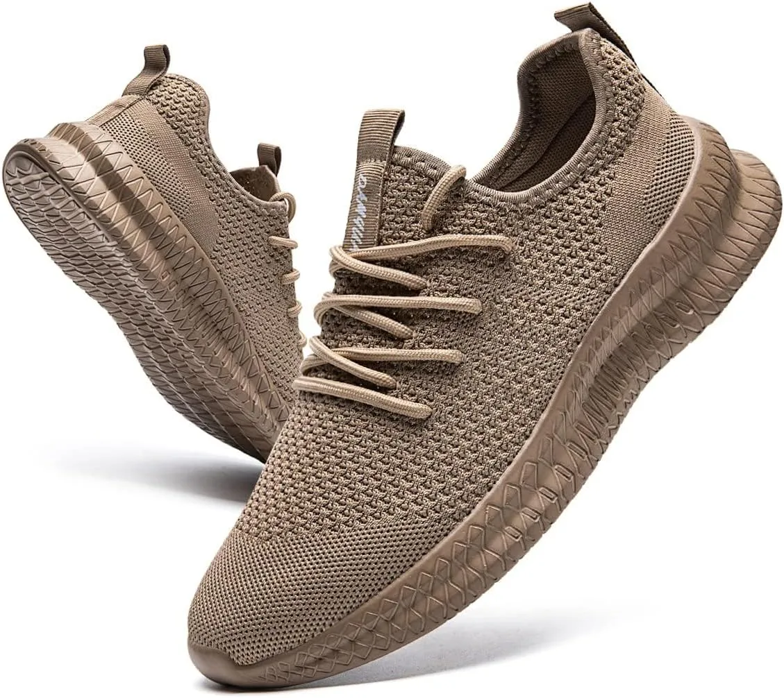 FUJEAK Men Running Shoes Men Casual Breathable Walking Shoes Sport Athletic Sneakers Gym Tennis Slip On Comfortable Lightweight Shoes