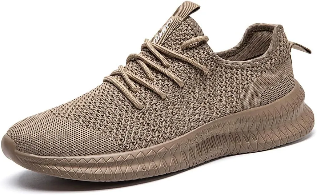 FUJEAK Men Running Shoes Men Casual Breathable Walking Shoes Sport Athletic Sneakers Gym Tennis Slip On Comfortable Lightweight Shoes