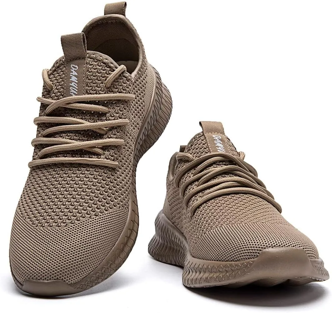 FUJEAK Men Running Shoes Men Casual Breathable Walking Shoes Sport Athletic Sneakers Gym Tennis Slip On Comfortable Lightweight Shoes