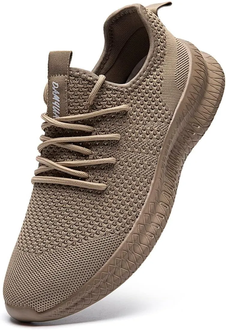 FUJEAK Men Running Shoes Men Casual Breathable Walking Shoes Sport Athletic Sneakers Gym Tennis Slip On Comfortable Lightweight Shoes