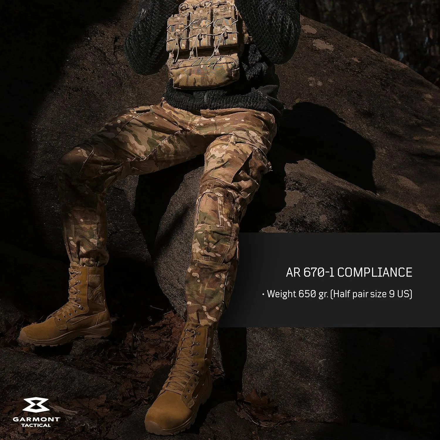 GARMONT TACTICAL T8 Extreme EVO 200G Thinsulate Military Combat Insulated Boots for Men and Women, Army, Air Force, AR670-1 Compliant, Suede Leather, Winter Shoes
